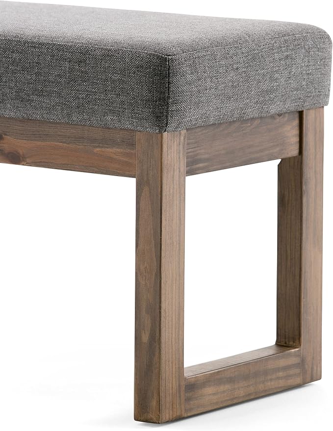 SIMPLIHOME Milltown Large Ottoman Bench - Image 7
