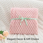 BEDELITE Pink King Blanket for Bed, Soft Cozy Gifts for Women, 108 * 90 | 3D - Image 3