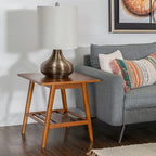 Linon Melissa Mid-Century Walnut End Table - Image 2