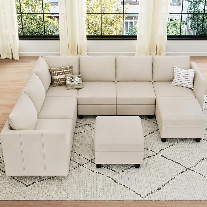 Belffin Modular Sectional Sofa U Shaped Couch - Image 3