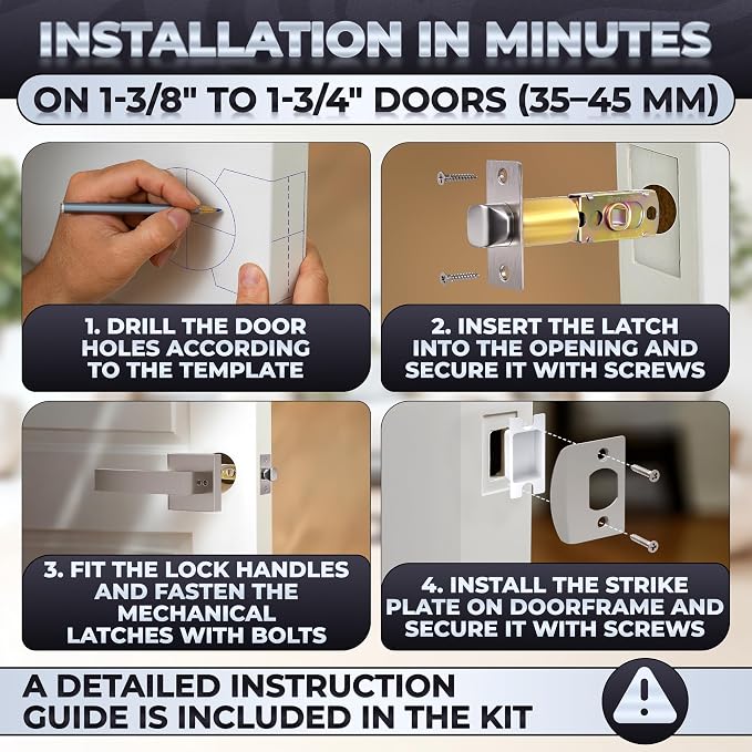 Front Door Lock Set – Zinc Alloy Body - Image 6