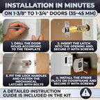 Front Door Lock Set – Zinc Alloy Body - Image 6