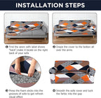 Peryiter 3 Pcs Couch and Loveseat Covers Set Sofa Cover - Image 3