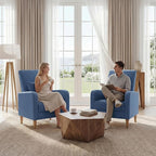 COLAMY Mid-Century Modern Upholstered Accent Chair - Image 9