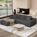 105" Convertible Sectional Couch by Unknown