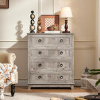 Joaxswe Farmhouse 4 Drawer Dresser - Image 9