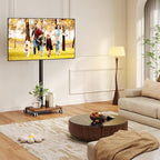 Rfiver Rolling TV Stand for 32 to 55 60 Inch TVs up to 88lbs, Height Adjustable - Image 2