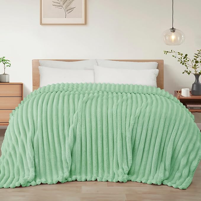 Exclusivo Mezcla Striped Twin Size Fleece Blanket by ExclusivoMezcla