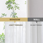 MYSKY HOME Natural Curtains 30 Inch Long - Image 9
