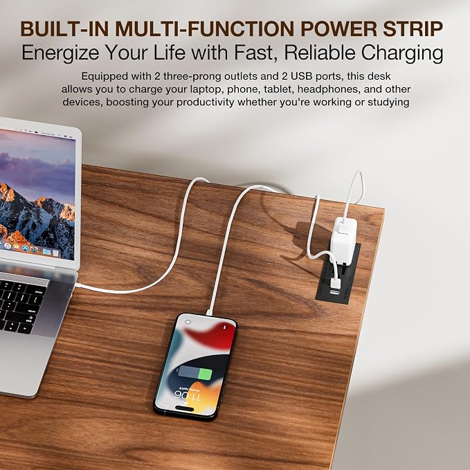 TEMI Small Computer Desk Folding Table - Image 5