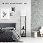 SUNMORY Floor Lamp with Shelves, Modern Square Standing Lamp with 3 Color - Image 5