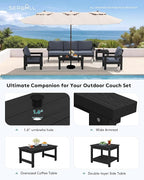SERWALL HDPE Patio Furniture Set - Image 7