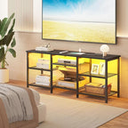 YGEOMER Entertainment Center for TVs Up to 55 Inch, Entertainment Stand - Image 7