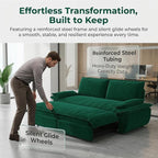 73.2" Sofa Bed Queen, 3-in-1 Pull Out Sofa Bed - Image 9