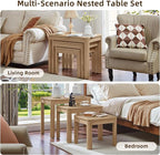 Joaxswe Farmhouse Nesting Tables Set of 3, Nesting Side Tables - Image 8