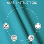 Teal Thermal Blackout Curtains/52 x 95 Inch/Set of 2 Panels Room Darkening - Image 4