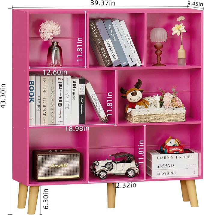 LEYAOYAO Bookshelf, 3 Tier Book Shelf - Image 2