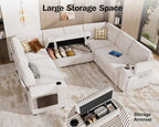 Vipbear 111" Modular Sectional Sleeper Sofa - Image 6