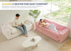 MAXYOYO 76" Bean Bag Sofa Couch, Loveseat Boneless Couch in a Box, Upholstered - Image 8
