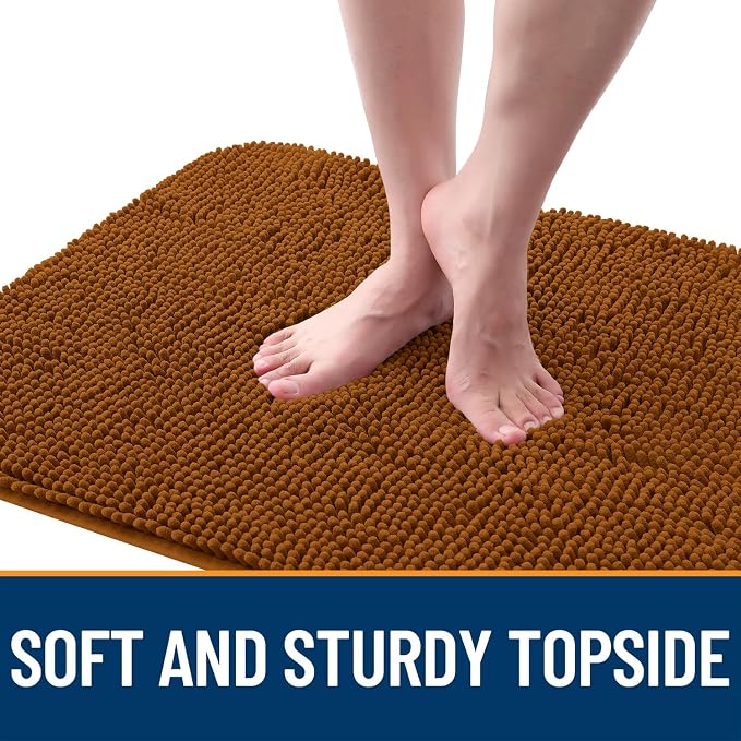 OLANLY Dog Door Mat for Muddy Paws 44x24, Super Absorbent Chenille Mud Mat | - Image 4