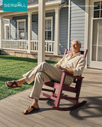 SEWALL HDPE Rocking Chair, Oversized Outdoor Rocking Chair - Image 2