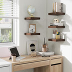 fuqing Floating Shelves for Wall, Wall Mounted Wood Floating Shelf - Image 4