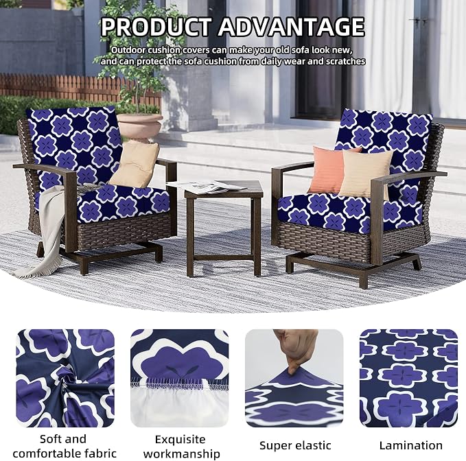 Outdoor Cushion Covers Set, Replacement - Image 3
