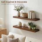 fuqing Wood Floating Shelves | 24 Inch Floating Shelves - Image 6