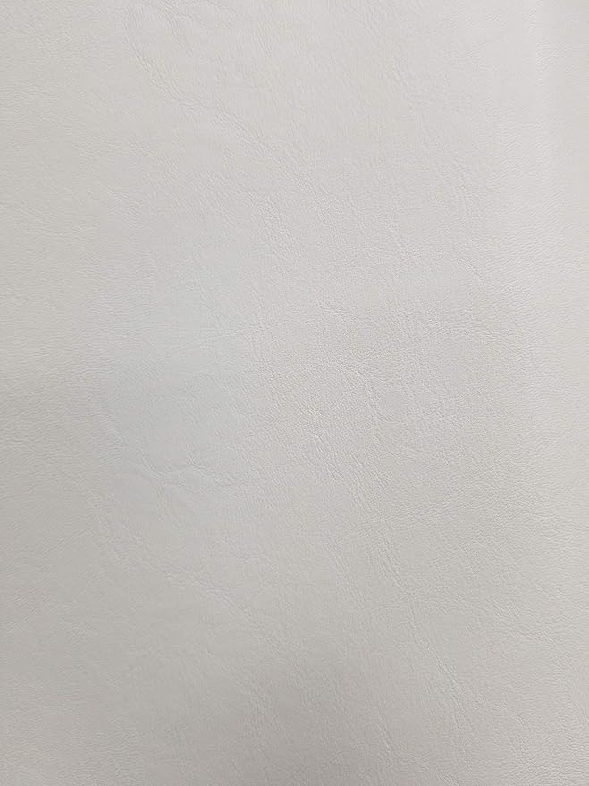 NAT Leathers | White Soft Faux Vegan Leather PU | 3 Yard Cut by The Yard | - Image 4