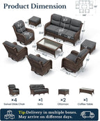 HILLGA Luxury High Back Patio Furniture Set - Image 9