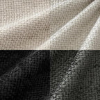 MIULEE Soft Decorative Chenille Pillow Covers Cream Grey 18x18 Pack of 4 | - Image 2