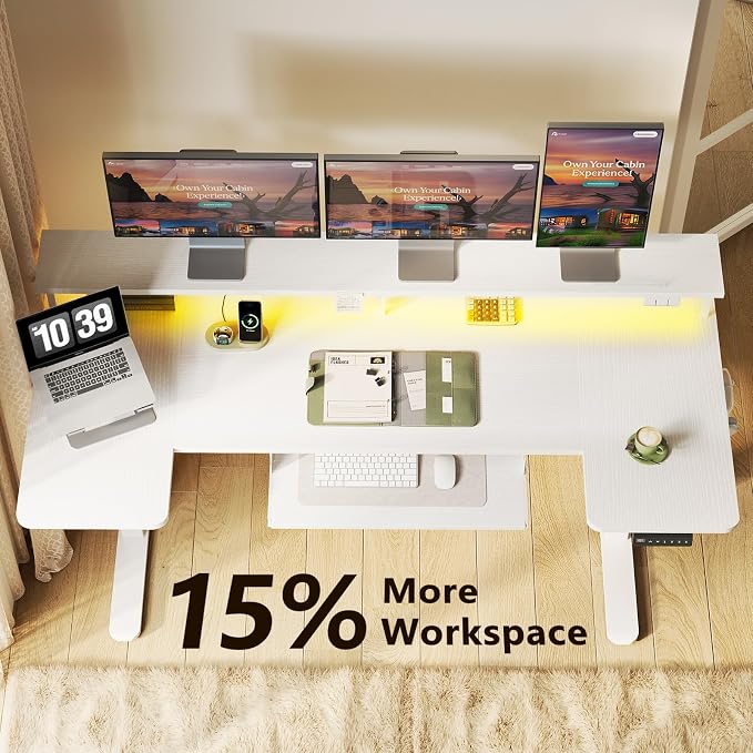 OffiGo U Shaped Electric Standing Desk - Image 5