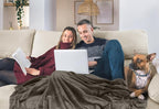 Utopia Bedding Ultra Soft Fleece Bed Blanket King Size Brown | Microfiber Plush - Image 5