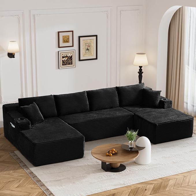 133" Oversized Cloud Boneless Sofa Couch - Image 9