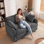 Loveseat Sofa Cloud Sofa Couch 50'', Modern Loveseats 2 Seat Couch 27" Deep Seat - Image 9