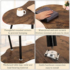 Small Coffee Table Cloud Shape Coffee Table Industrial Coffee Tables Wood - Image 6