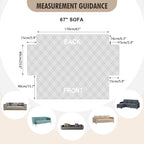 Genina Waterproof Couch Cover, Washable Anti-Slip 67 inch Sofa Covers - Image 2