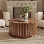 LYNCOHOME 31.5'' Fluted Flip Top Round Coffee Table - Image 6