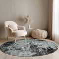 RELEANY Washable Round 4ft Area Rug by RELEANY