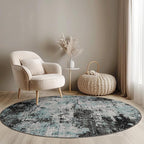 RELEANY Washable Round 4ft Area Rug by RELEANY