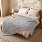 L'AGRATY Chunky Knit Throw Blanket - Image 8