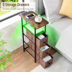 LOAKEKEL Narrow End Table Living Room - Image 7