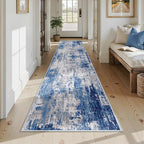RELEANY Washable Runner 2'6"x12' Abstract Area Rug - Image 8
