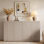 SICOTAS Buffet Cabinet with Storage Accent Sideboard Modern Credenza with Doors - Image 2