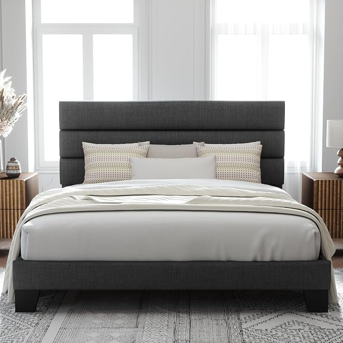 Allewie King Bed Frame Platform Bed by Allewie