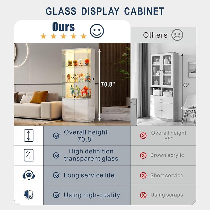 HNEBC 71'' Display Cabinet - Image 6