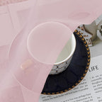 Blush Pink Sheer Curtains 96 Inches Long 2 Panels - Image 4