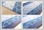 30 Ft Blue Extra Long Hallway Runner Rug, Custom Size, Non Slip Washable | - Image 5