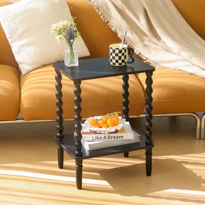 Fultyle Black Side Table, Small End Table - Image 7