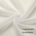 Sheer Ivory Curtains Light Filtering Window Drapes - Image 4